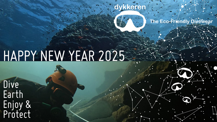 Happy new year 2025 Dykkeren The eco-friendly divewear